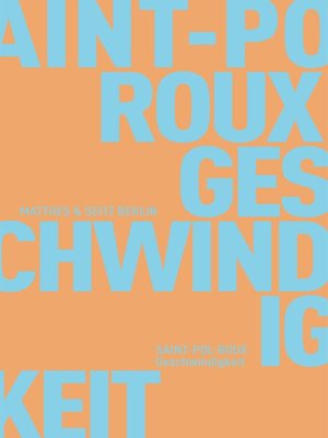 cover image of Geschwindigkeit